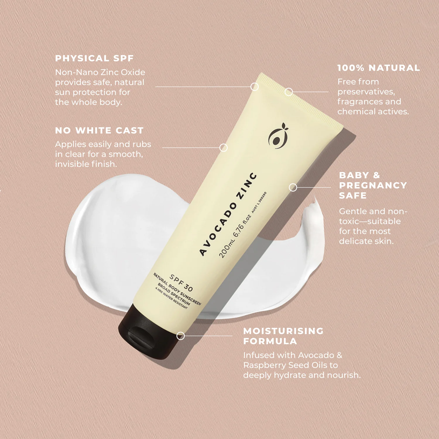 SPF 30 Natural Body Sunscreen